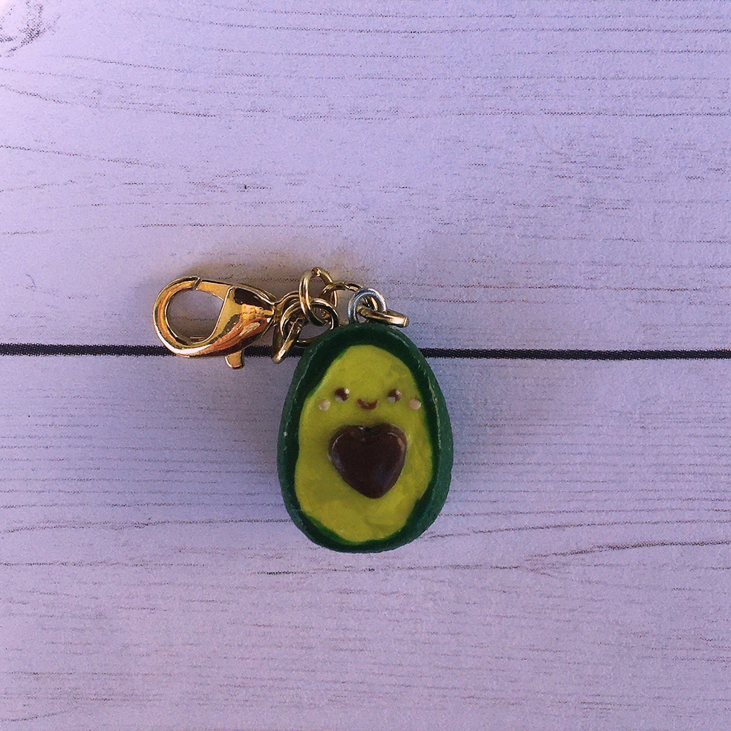 Avocado Polymer Clay Charm