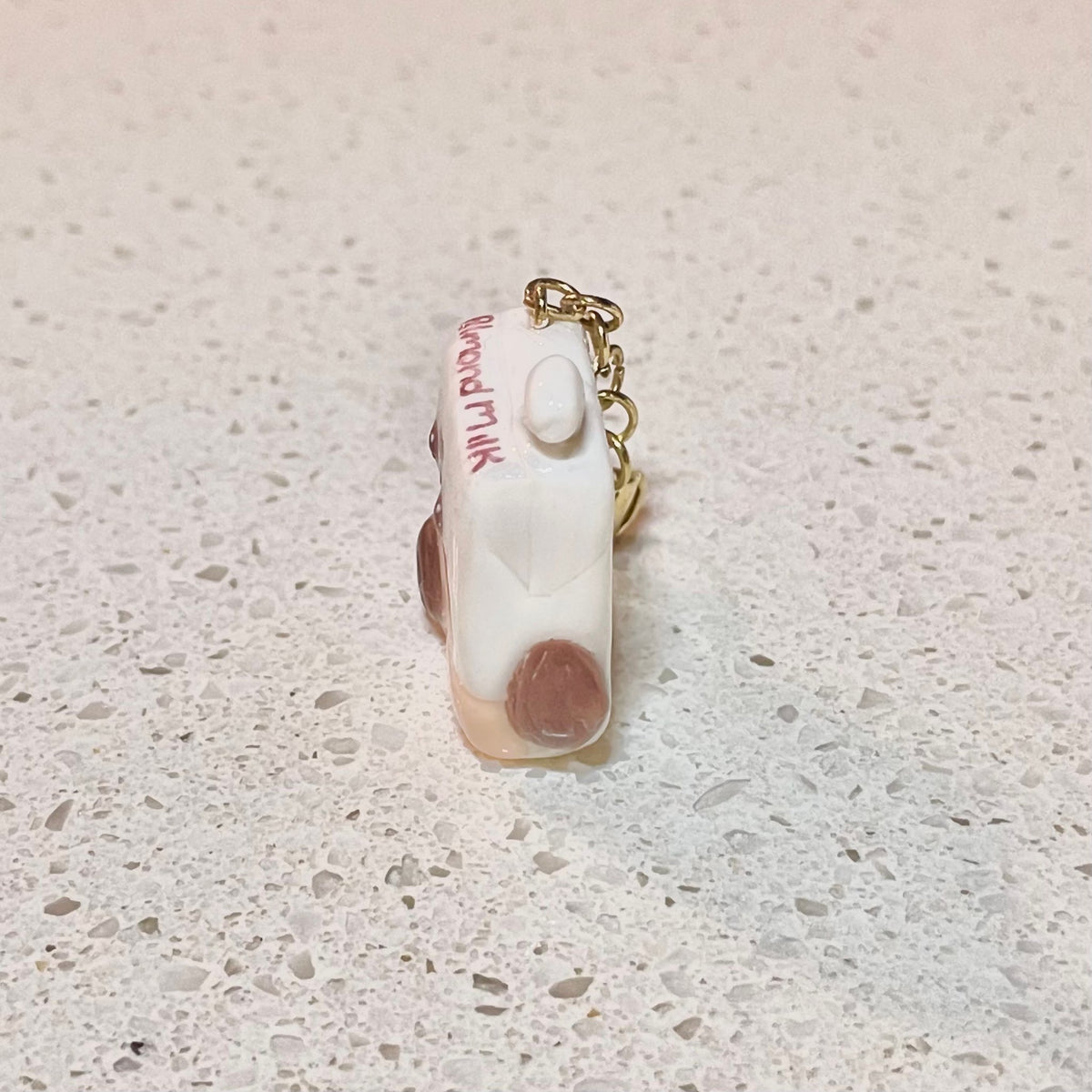 Almond Milk Box Polymer Clay Charm