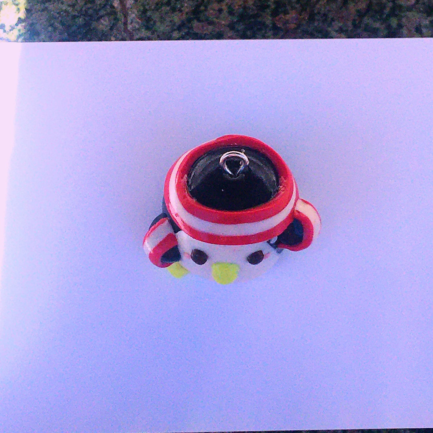 Running Penguin Polymer Clay Charm