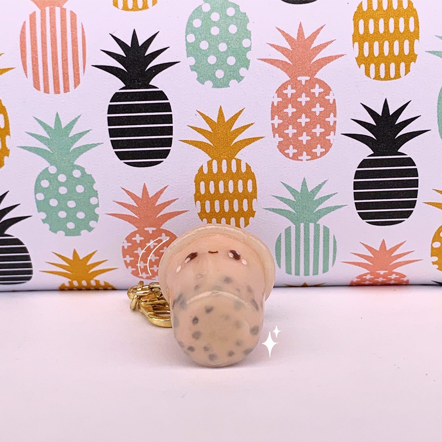 Boba Tea Polymer Clay Charm
