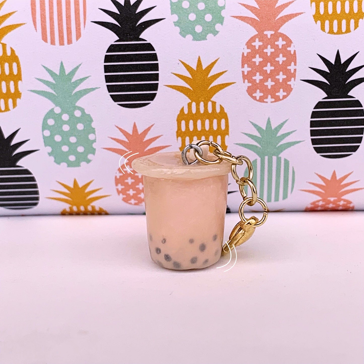 Boba Tea Polymer Clay Charm