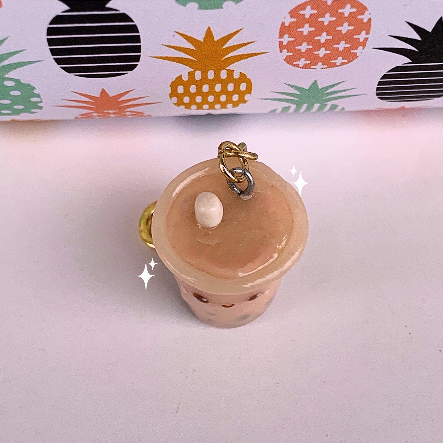 Boba Tea Polymer Clay Charm