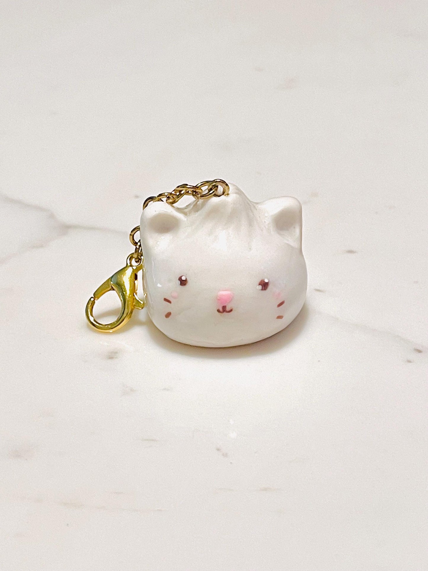 Polymer Clay Cat Dumpling Charm