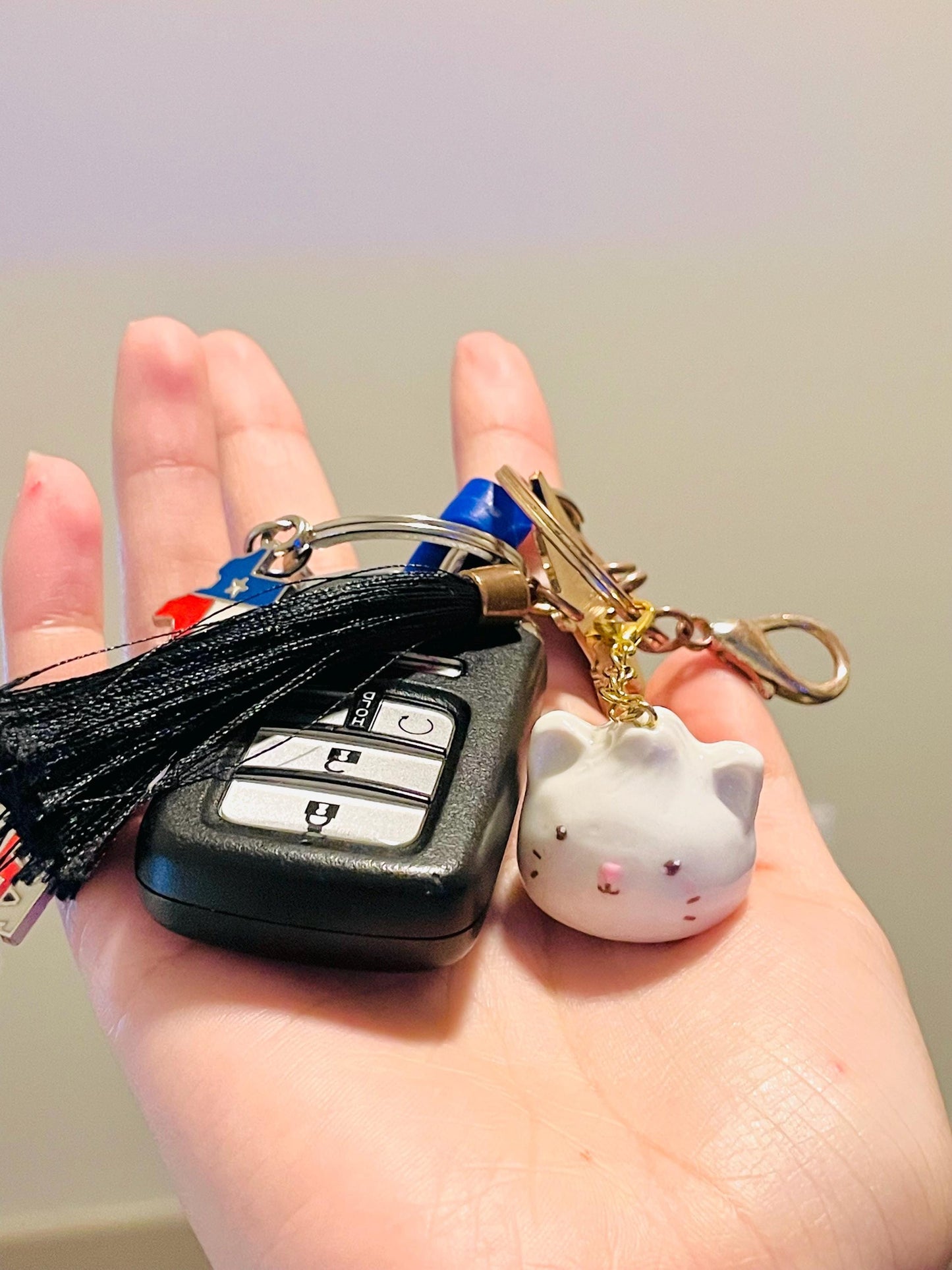 Polymer Clay Cat Dumpling Charm